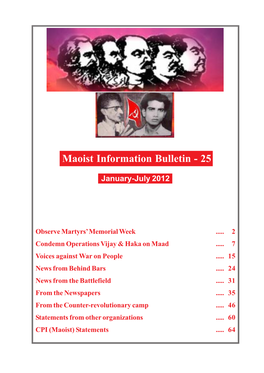 CPI(Maoist) Information Bulletin-25