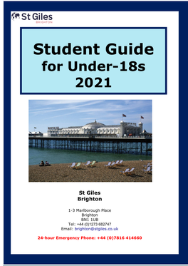 Download the St Giles Brighton Student Guide for Under-18S