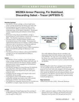 M829E4 Armor Piercing, Fin Stabilized, Discarding Sabot – Tracer (APFSDS-T)