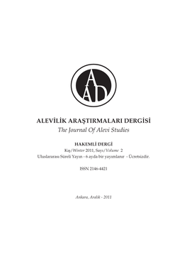 Giresun Yöresinde Bir Alevi-Bektaşi Çepni Yerleşimi: Zirhan Mahallesi an Alevi-Bektashi Chepni Settlement in the Province of Giresun: the District of Zirhan