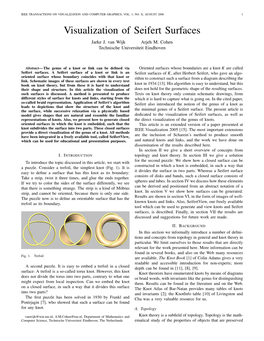Visualization of Seifert Surfaces Jarke J