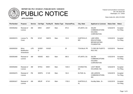 Public Notice >> Licensing and Management System Admin >>