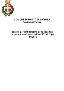 COMUNE DI MOTTA DI LIVENZA Provincia Di Treviso