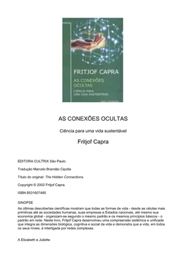 As Conexoes Ocultas-Fritjof Capra