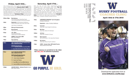 Husky Football Coaches Clinic