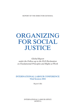 Organizing for Social Justice
