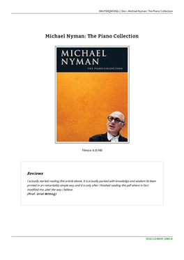 Find PDF \ Michael Nyman: the Piano Collection