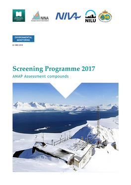 Screening Programme 2017 AMAP Assessment Compounds