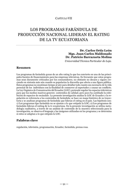 Los Programas Farándula De Producción Nacional Lideran El Rating De La Tv Ecuatoriana