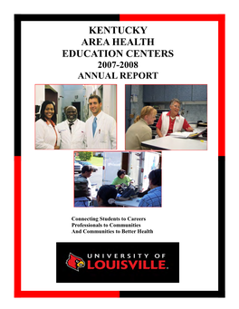 Kentucky Area Health Education Centers 2007-2008 Annual Report