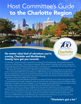 Host Committee's Guide to the Charlotte Region