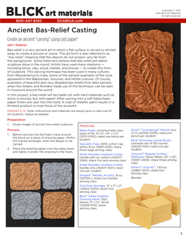 Ancient Bas-Relief Casting