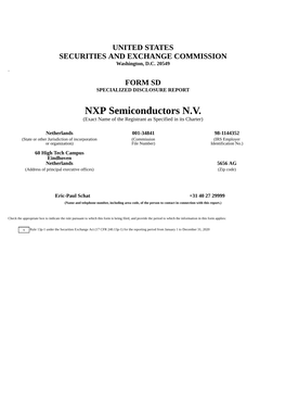 NXP Semiconductors N.V. (Exact Name of the Registrant As Specified in Its Charter)