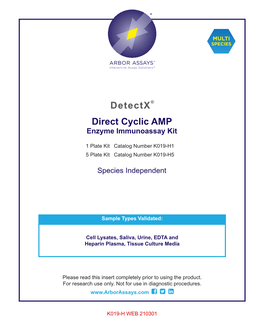 Direct Cyclic AMP Enzyme Immunoassay Kit