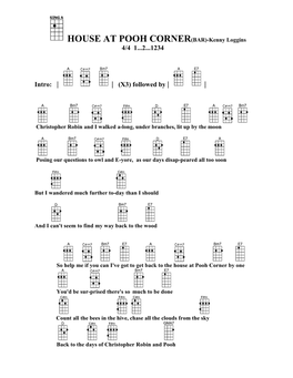 HOUSE at POOH CORNER(BAR)-Kenny Loggins 4/4 1...2...1234