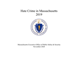 Hate Crime in Massachusetts 2019