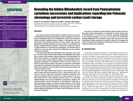 Revealing the Hidden Milankovitch Record from Pennsylvanian Cyclothem Successions and Implications Regarding Late Paleozoic GEOSPHERE; V