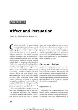 Affect and Persuasion