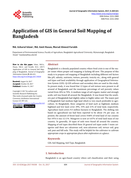 Application of GIS in General Soil Mapping of Bangladesh