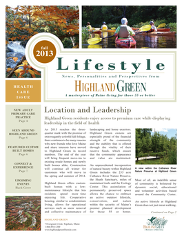 HG Fall 2013 Newsletter [CC]