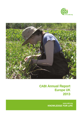 CABI Annual Report 2013