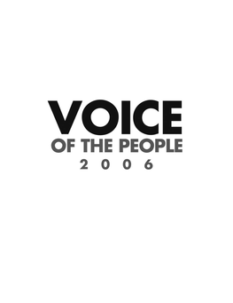 Voice-Of-The-People-2006.Pdf 2 MB