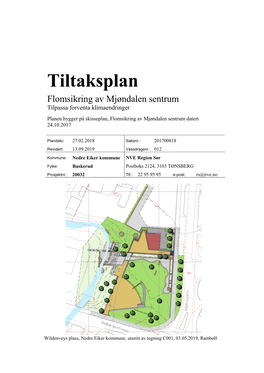 Tiltaksplan for Flomsikring Av Mjøndalen Sentrum