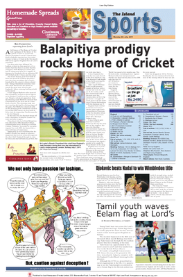 Tamil Youth Waves Eelam Flag at Lord's