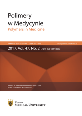 Polimery W Medycynie Polymers in Medicine