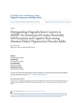 Distinguishing Originality from Creativity in ADHD: an Assessment