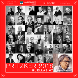 Pritzker 2018 Huellas 07 Balkrishna Doshi,India Portada