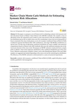 Markov Chain Monte Carlo Methods for Estimating Systemic Risk Allocations