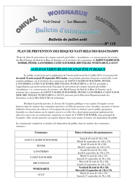 Bulletin Juillet Et Août 2011