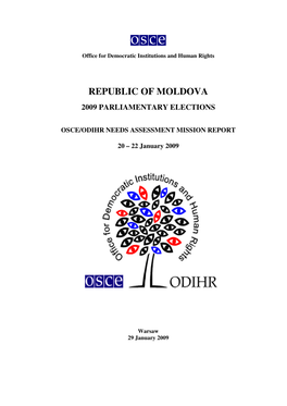 Republic of Moldova 2009 Parliamentary Elections