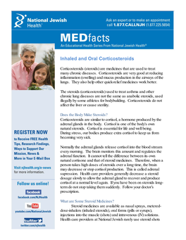 Inhaled and Oral Corticosteroids