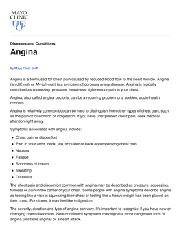 Angina Symptoms Describe Angina As Feeling Like a Vise Is Squeezing Their Chest Or Feeling Like a Heavy Weight Has Been Placed on Their Chest