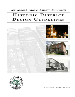 Historic District Design Guidelines