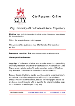 City, University of London Institutional Repository