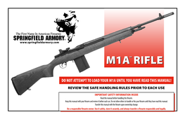 SPRINGFIELD ARMORY M1A Manual