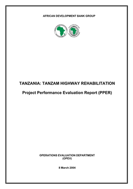 Tanzania: Tanzam Highway Rehabilitation