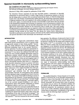 Spectral Linewidth in Microcavity Surface-Emitting Lasers