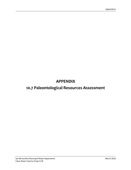 Appendix 10.7 Paleo Report (PDF)