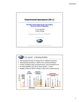 Experimental Spaceplane (XS-1)