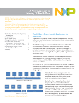 A New Approach to Making I2C Bus Buffers
