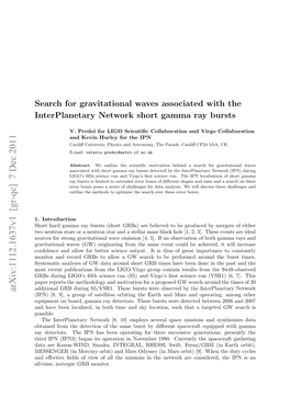 Search for Gravitational Waves Associated with the Interplanetary Network Short Gamma Ray Bursts