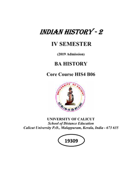 5. Indian History -2- Iv Semester