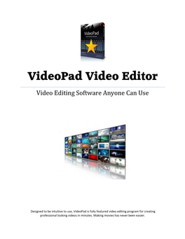 Videopad Video Editor