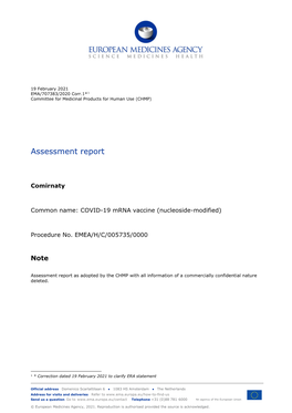 Comirnaty, INN-COVID-19 Mrna Vaccine (Nucleoside-Modified)