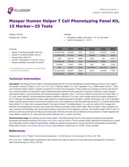 Maxpar Human Helper T-Cell