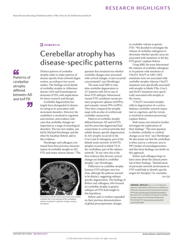 DEMENTIA in Cerebellar Volume in Genetic FTD